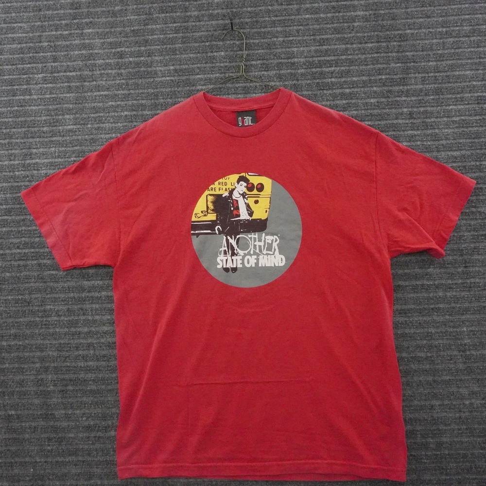 Vintage Giant Social Distortion Another State of Mind T-Shirt XL Red Graphic Tee